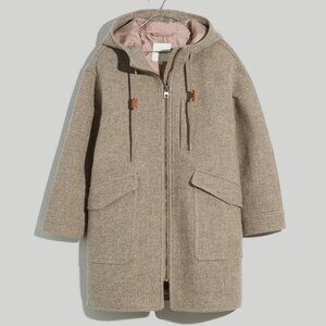 Madewell Lynnford Coat in Insuluxe Fabric in Undyed Shiitake Melange